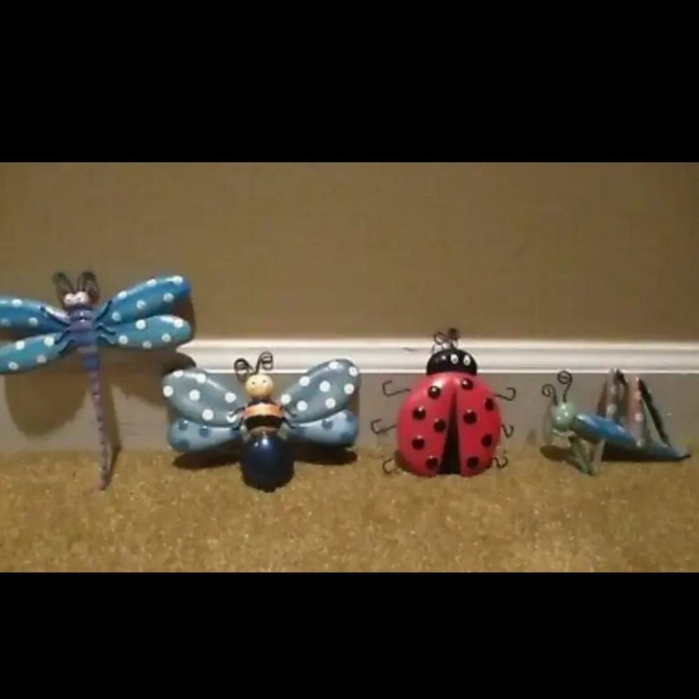 3D Wall Decor; Ladybug 🐞, Dragonfly, Grasshopper 🦗 & Butterfly 🦋